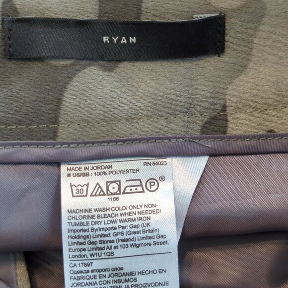 Banana Republic Womens Sz 14 Pants Ryan Camo print Mid Rise - Picture 9 of 14